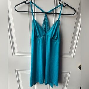 Teal Lace Trim Sleepwear